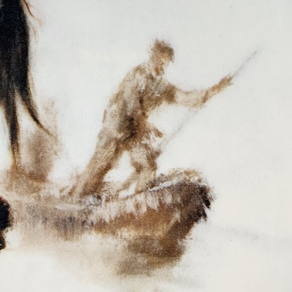 Vintage Kee Fung Ng Collector's Plate "Girl with Little Brother" 1979 - Picture 6 of 9